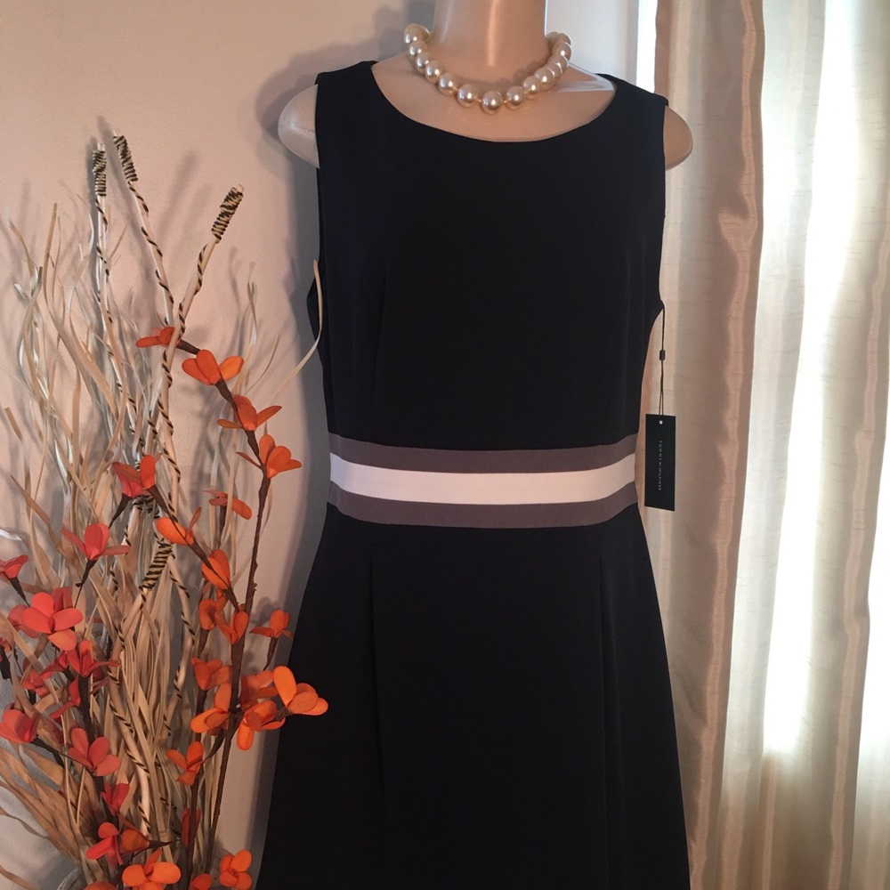 NWT New Navy & Grey Tommy Hilfiger dress Sz 12